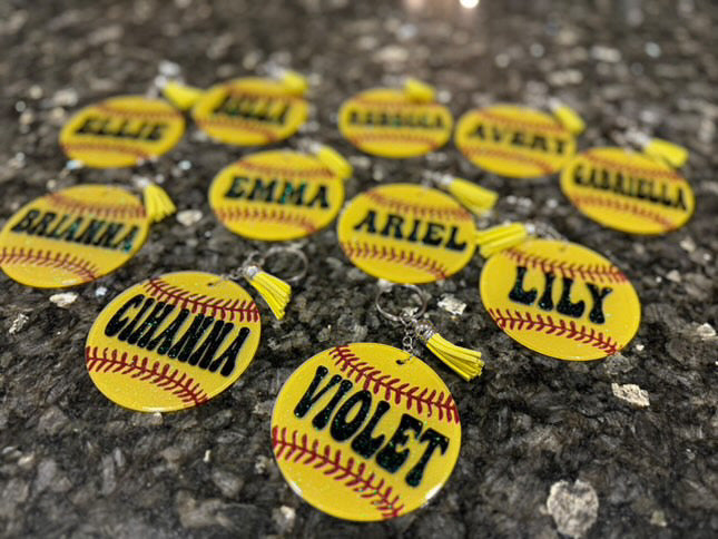 Softball Bag Name tags