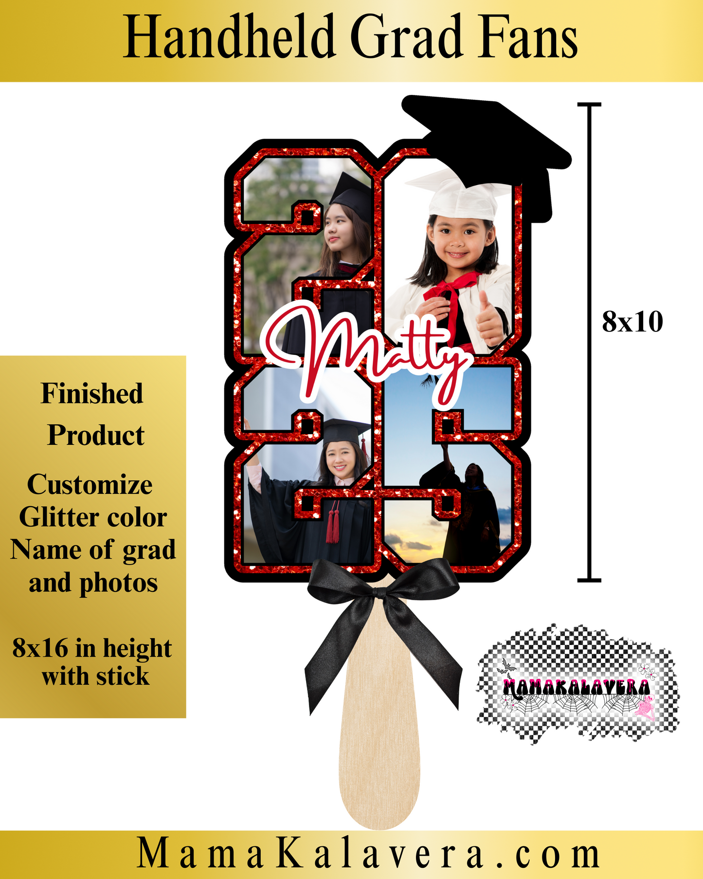 π Custom Graduation Fans β Celebrate in Style! | Personalized Photo Fans Big 2025