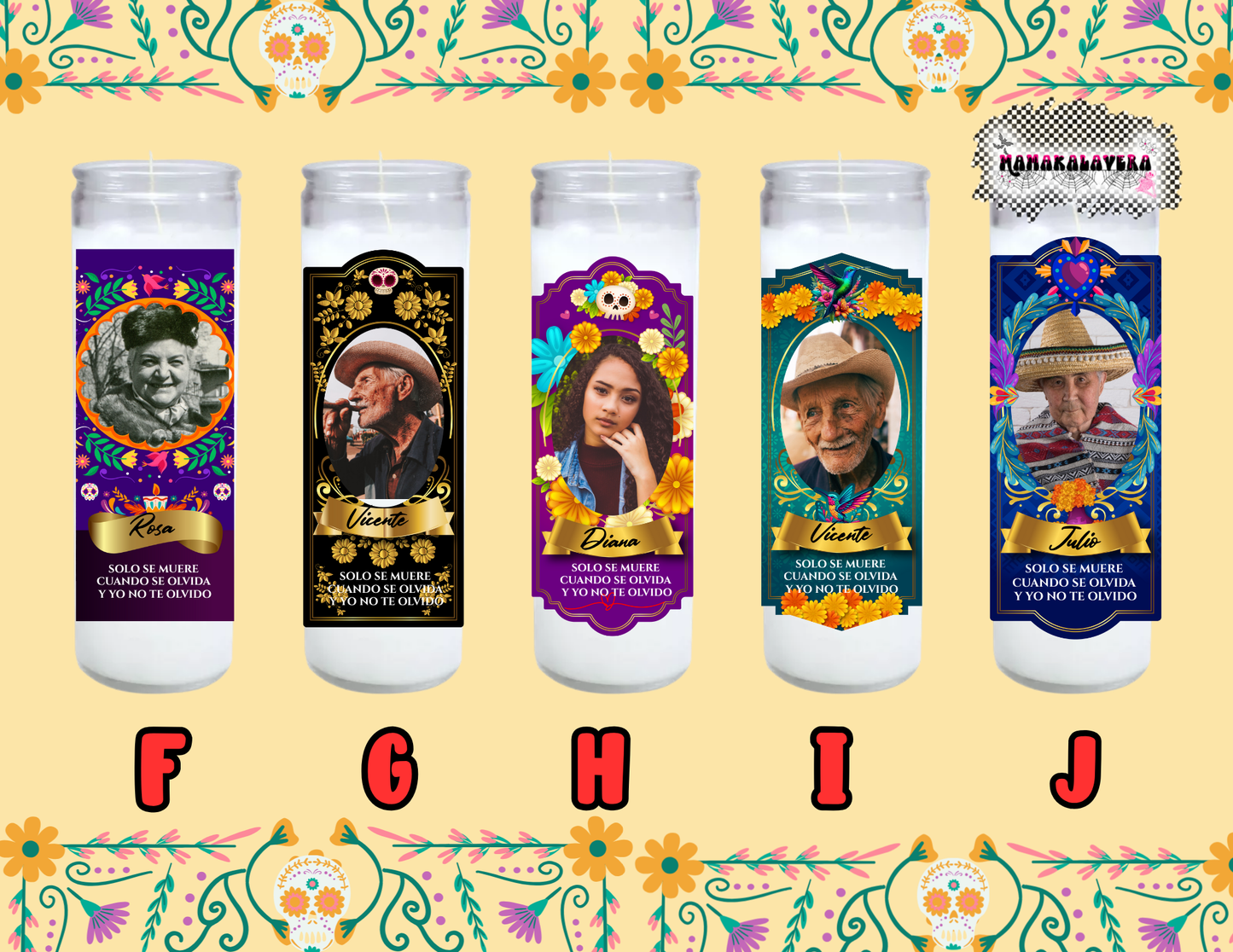 Day of the dead Candles