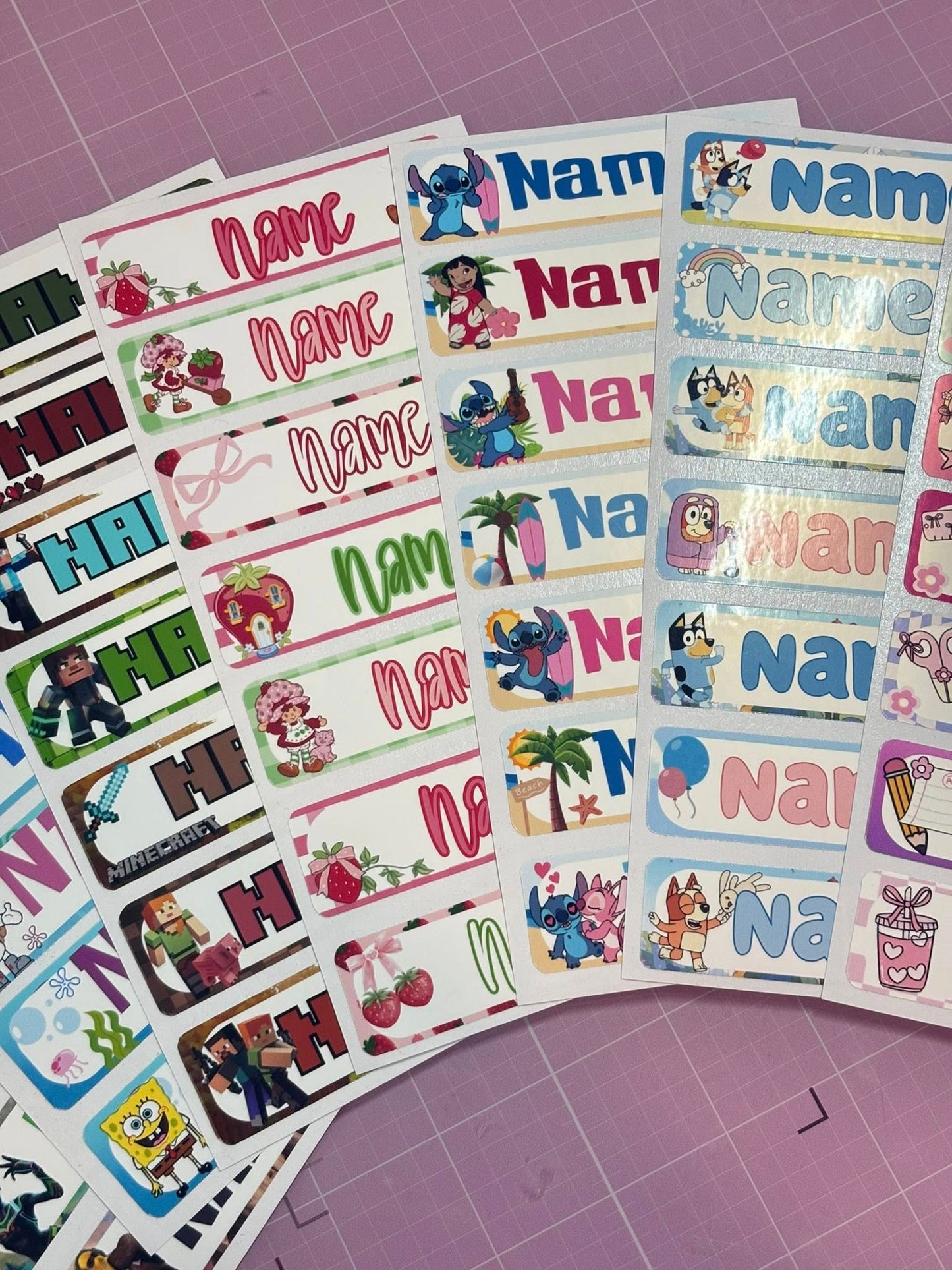 Character Name labels