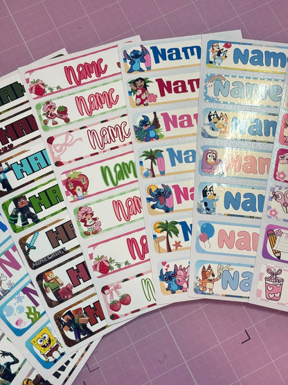 Character Name labels