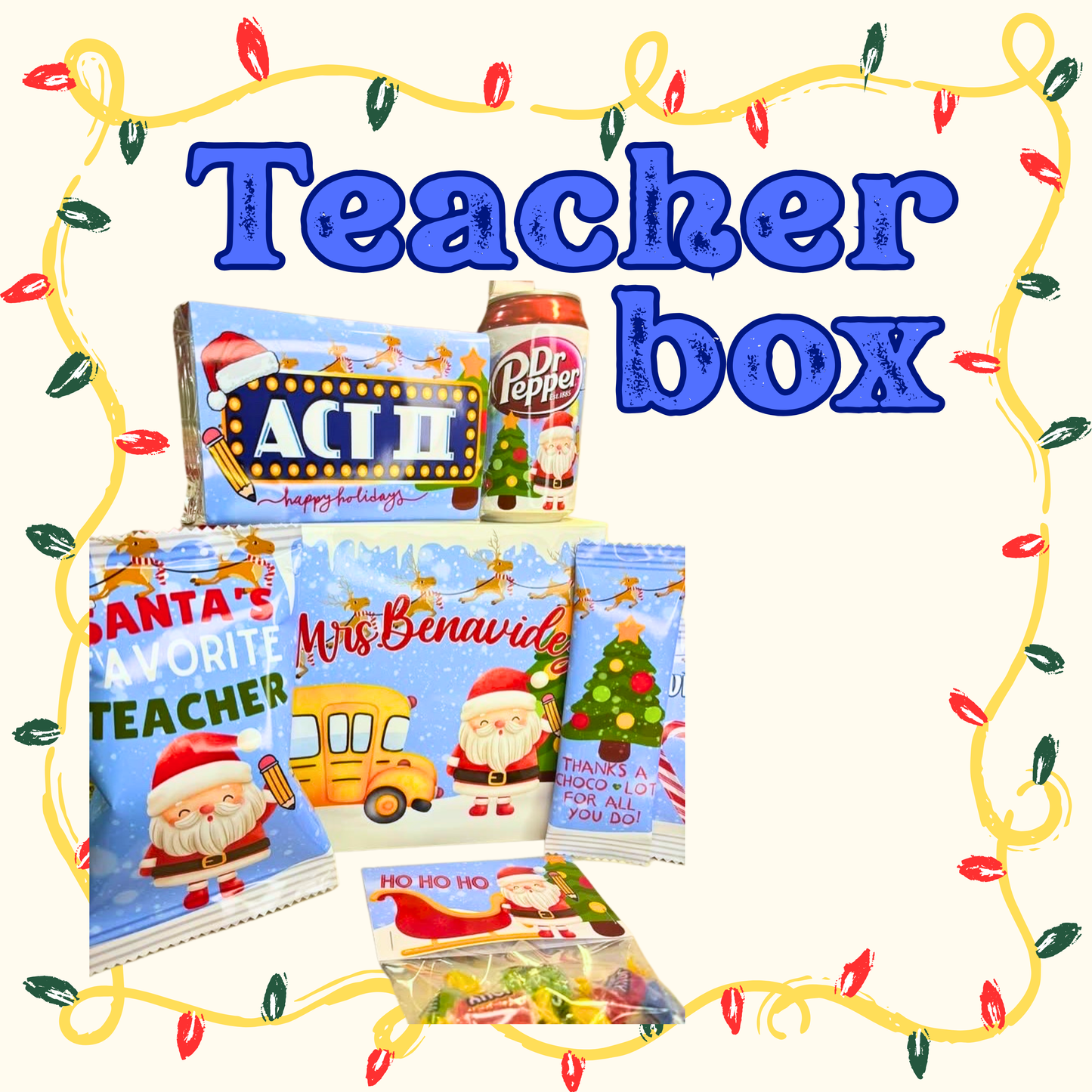 Christmas Teacher box