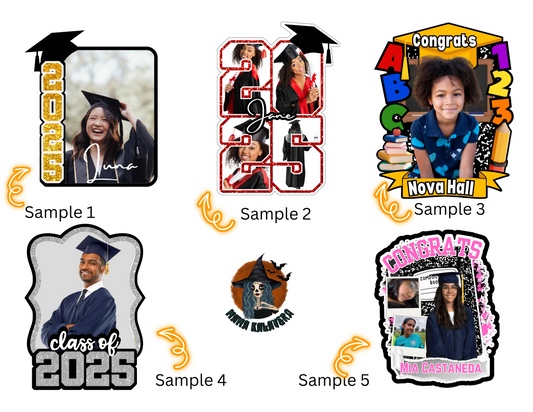 Custom Graduation 4 Fans BUNDLE