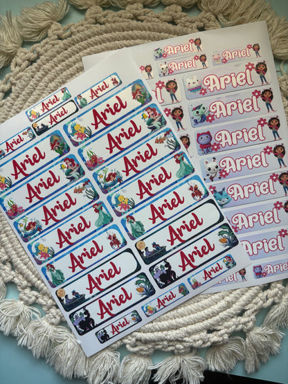 Character Name labels