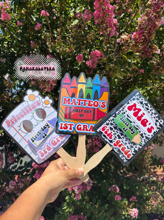 Reusable First & Last Day of School Sign – Custom Grade Photo Prop